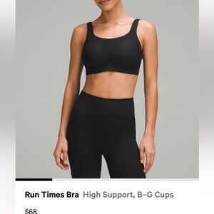 Lulu Run times bra high support